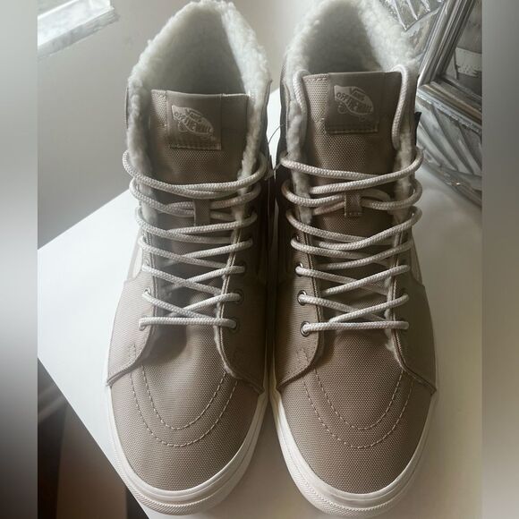 NWT Men’s Vans SK-8 Hi Cordura Sherpa Beige Size 11.5 - Picture 12 of 12